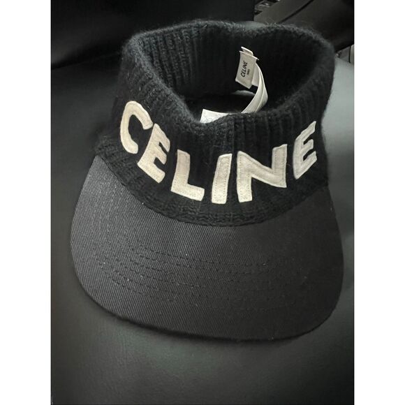 Celine Women Hat Cap Wool Angola Sun Visor Limited Edition VHTF Rare Popular Pro - Picture 1 of 10